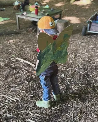 Schmetterlings-Projekt im Kindergarten